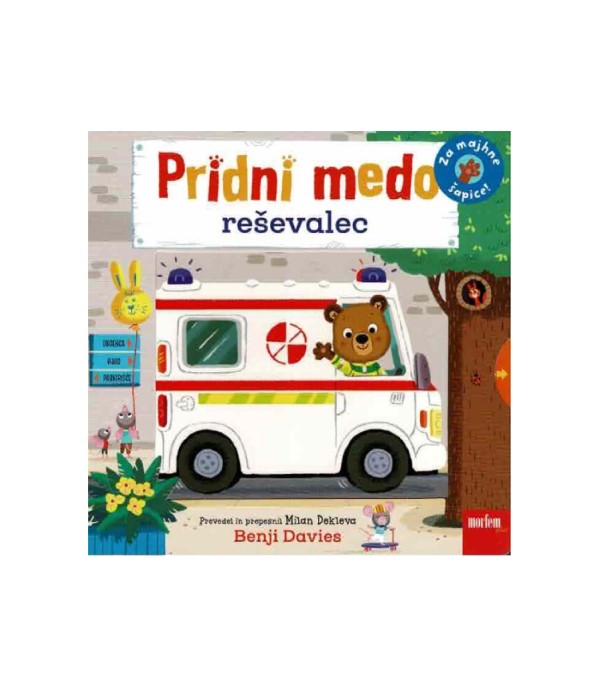 Nova knjiga Pridni medo reševalec – Benji Davies