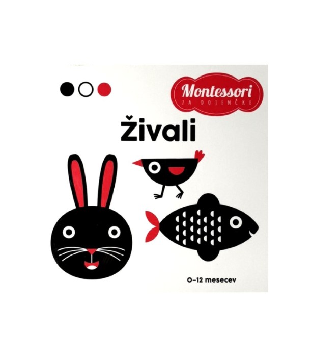 Rabljena knjiga Montessori za dojenčke Živali