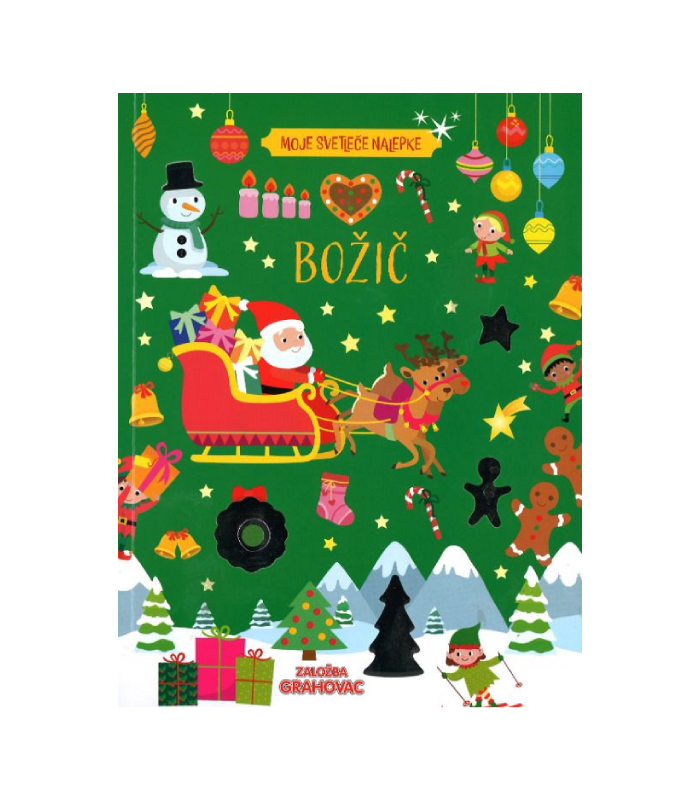 Moje svetleče nalepke: Božič