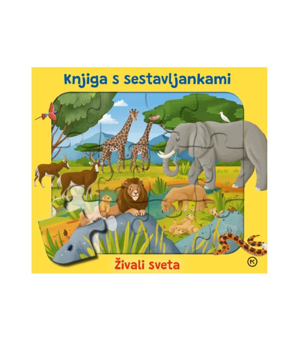 Živali sveta (knjiga s sestavljankami)